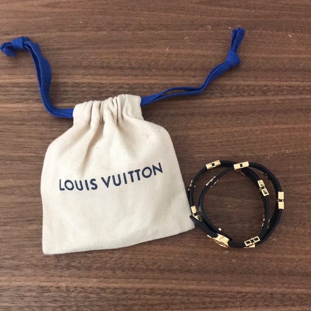 Original leather and gold Louis Vuitton bracelet
